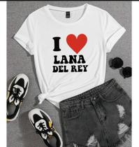 Camisa Feminina Baby Look Lana Del Rey Love Camisa Feminina Baby Look Lana Del Rey Love