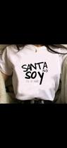 Camisa feminina baby look santa no soy!!