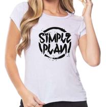 Camisa Feminina Baby Look Simple Plan Banda Rock Novidade