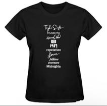 Camisa Feminina Baby Look Taylor Swift Camisa Modelo Novo!!