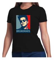 Camisa Feminina BabyLook Cantor Internacional Bruno Mars - SEMPRENALUTA