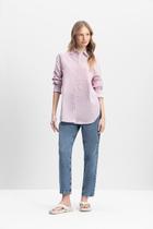 Camisa Feminina Bearritz Tinto com Botões Essendi P