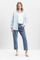 Camisa Feminina Bearritz Tinto com Botões Essendi P