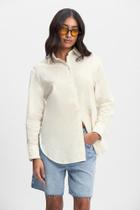 Camisa Feminina Bearritz Tinto com Botões Essendi P