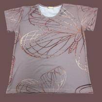 Camisa Feminina - Borboleta doura - Tamanho G Camisa Feminina - Borboleta doura - Tamanho G
