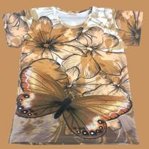 Camisa Feminina - Borboletas - Tamanho M Camisa Feminina - Borboletas - Tamanho M
