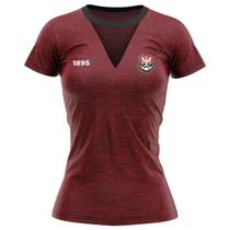 Camisa Feminina Bordo Flamengo Braziline Pilus Camisa Feminina Bordo Flamengo Braziline Pilus