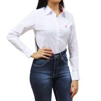 Camisa Feminina Branco Manga Longa Austin Western 37113