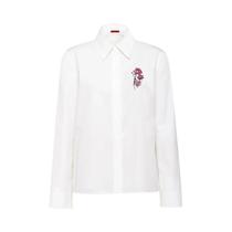 Camisa Feminina Casual De Verão Com Bordado E Gola Lapela, Manga Longa, Estilo Elegante Para O Dia a Camisa Feminina Casual De Verão Com Bordado E Gola Lapela, Manga Longa, Estilo Elegante Para O Dia a