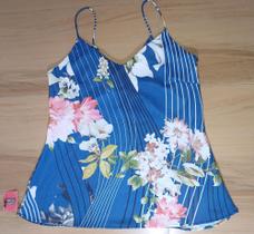 Camisa feminina com alça regulável estampa Camisa feminina com alça regulável estampa