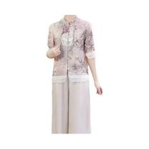 Camisa Feminina De Verão Com Estampa De Sapo Bordado, Ajuste Slim, Manga Curta, Estilo Chinês Com
