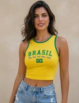 Camisa Feminina Do Brasil Camisa Da Copa 2026 Blusinha Basica Verde Amarela Bandeira Camisa Feminina Do Brasil Camisa Da Copa 2026 Blusinha Basica Verde Amarela Bandeira