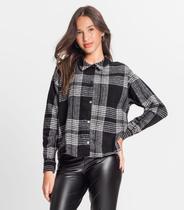 Camisa Feminina Flanela Winter Minty Preto