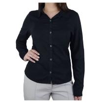 Camisa Feminina Giraffe ML Preta - 32540