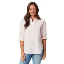 Camisa feminina Gloria Vanderbilt Amanda Button Down Monogram Camisa feminina Gloria Vanderbilt Amanda Button Down Monogram