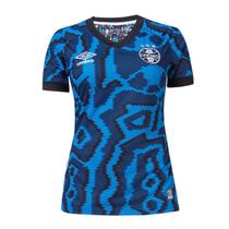 Camisa Feminina Grêmio III Azul 2022 Camisa Feminina Grêmio III Azul 2022