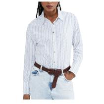 Camisa Feminina Hering ML Branca - K5MW