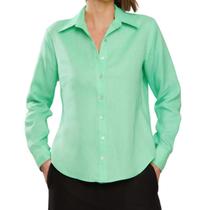 Camisa Feminina Infini Linho Verde - 5390