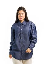 Camisa Feminina Jeans Liocel Premium Oversized Social Camisa Feminina Jeans Liocel Premium Oversized Social