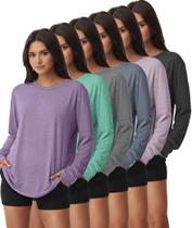 Camisa Feminina Kinglaman de Manga Longa com Proteção UV UPF 50+ (Rash Guard) Camisa Feminina Kinglaman de Manga Longa com Proteção UV UPF 50+ (Rash Guard)