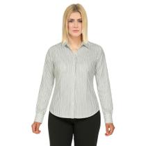 Camisa Feminina Listrada Tricoline