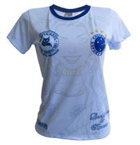 Camisa Feminina Máfia Azul Torcida Cruzeiro Oficial