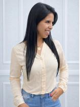 Camisa Feminina Manga Longa Cropped 9132091
