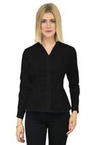 Camisa Feminina Manga Longa em Grafil - Camisete Manga Longa