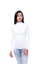 Camisa Feminina Manga Longa Gola Alta Proteção Uv