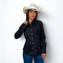 Camisa Feminina Manga Longa Lisa Txc