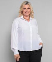 Camisa Feminina Manga Longa Plus Size Trabalho Botões Camisa Feminina Manga Longa Plus Size Trabalho Botões