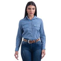 Camisa Feminina Manga Longa Texas Farm - Caf117 - Xadrez