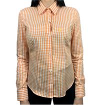 Camisa Feminina Manga Longa Xadrez Mini Classic