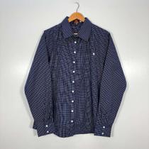 Camisa Feminina Manga Longa Xadrez Plus Size