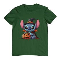 Camisa Feminina Masculina Estampa Stitch Halloween Bruxo Camisa Feminina Masculina Estampa Stitch Halloween Bruxo