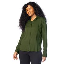 Camisa Feminina Milani Básica Verde