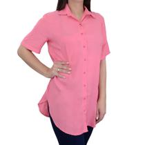 Camisa Feminina Milani Chemise Kami Rosa - 206-24