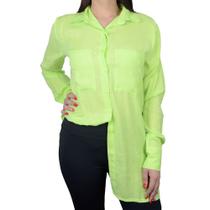 Camisa Feminina Milani ML Chemise Verde Lima - 33823