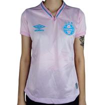 Camisa Feminina Oficial Umbro 1267305 Grêmio Outubro Rosa 2024