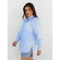Camisa Feminina Oversized Modelagem Ampla Manga Longa