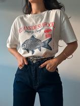 Camisa Feminina Oversized Ocean Side Sea Food Estampa Bianca