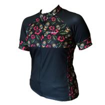 Camisa Feminina Para Ciclismo - Calavera Piña