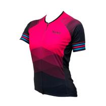 Camisa Feminina Para Ciclismo - Diamante Rosa Plus Size