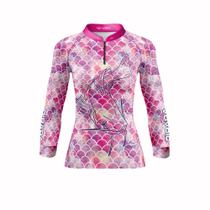 Camisa Feminina Pesca Proteção Uv50 Rosa Pescaria Pirarara Camisa Feminina Pesca Proteção Uv50 Rosa Pescaria Pirarara