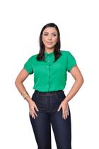 Camisa Feminina Plus Size Moda Evangélica SKU:BP105 Camisa Feminina Plus Size Moda Evangélica SKU:BP105