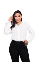 Camisa Feminina Plus Size P ao G3 Manga Longa SKU:BMLP01