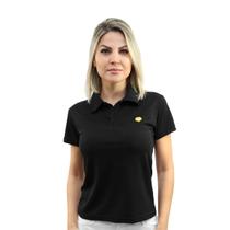 Camisa feminina polo baby look leão