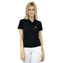 Camisa feminina polo baby look leão