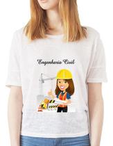 Camisa Feminina Profissão Engenharia Civil Camisa Feminina Profissão Engenharia Civil