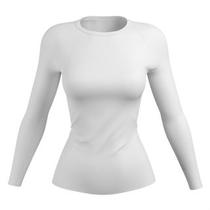 Camisa Feminina Proteção Solar Uv+50 Camiseta Segunda Pele Térmica Longa Moda Inverno E Verão Blusa F7 NEW STYLE